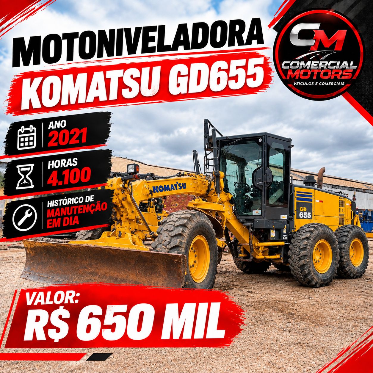 Komatsu GD 655 2021